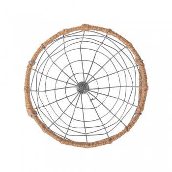Drahtkorb Aufbewahrungskorb Gitterkorb mit Griffe - Metall, 20x20x13 - KDF 3 Domax Home - 2