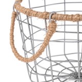 Drahtkorb Aufbewahrungskorb Gitterkorb mit Griffe - Metall, 20x20x13 - KDF 3 Domax Home - 3