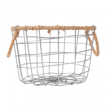 Drahtkorb Aufbewahrungskorb Gitterkorb mit Griffe - Metall, 20x20x13 - KDF 3 Domax Home - 4