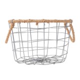 Drahtkorb Aufbewahrungskorb Gitterkorb mit Griffe - Metall, 20x20x13 - KDF 3 Domax Home - 4