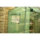 Tomaten Foliengewächshaus Treibhaus Pflanzenhaus - 200x78x130/150 - Grün Grindi - 5