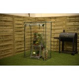 Tomaten Foliengewächshaus Treibhaus Pflanzenhaus - 50x100x150 - Transparent Grindi - 3