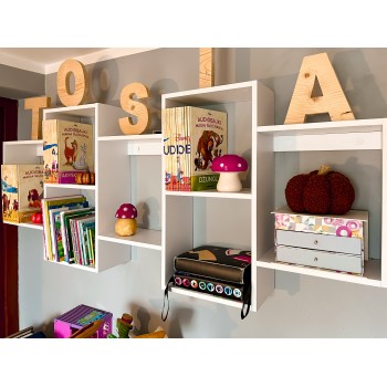 Wandregal Schweberegal Bücherregal - FTS 3, 161x65x18 cm Domax Home - 4