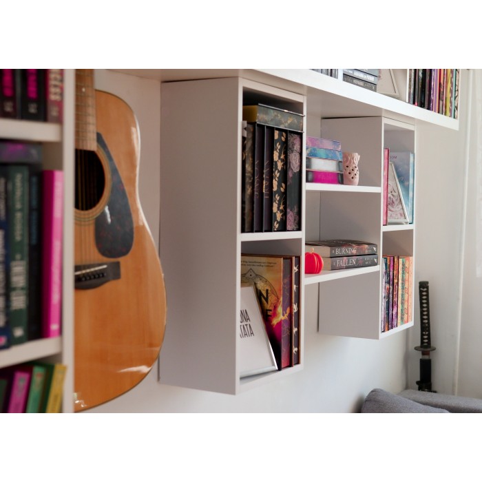 Wandregal Schweberegal Bücherregal - FTS 1, 102x60x18 cm