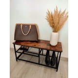 Loft Schuhbank, Schuhregal, Sitzbank - 81x30x41 cm - SRL 1 Domax Home - 3