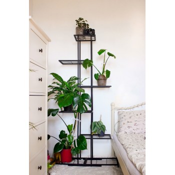 Pflanzenständer, Blumentreppen, Pflanzenregal - Metall, 76x25x150 - CALLA 1 GRINDI IN THE GARDEN - 3