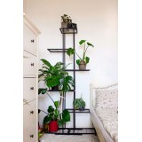 Pflanzenständer, Blumentreppen, Pflanzenregal - Metall, 76x25x150 - CALLA 1 GRINDI IN THE GARDEN - 3