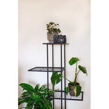 Pflanzenständer, Blumentreppen, Pflanzenregal - Metall, 76x25x150 - CALLA 1 GRINDI IN THE GARDEN - 5