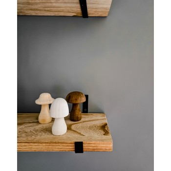 Loft Wandregal, Holzregal, Hängeregal - Paulownia-Holz, 50x22, 2 Stück - SFL 6 Domax Home - 5