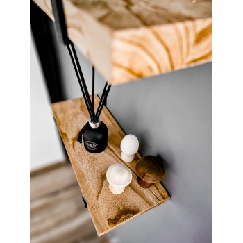 Loft Wandregal, Holzregal, Hängeregal - Paulownia-Holz, 50x22, 2 Stück - SFL 6 Domax Home - 3