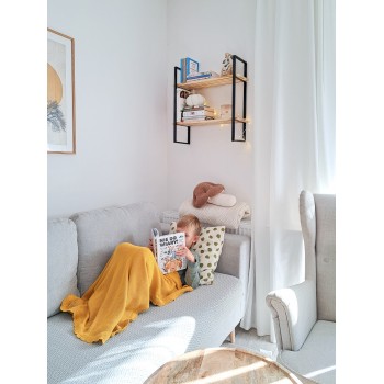 Loft Wandregal, Hängeregal - Holzwerkstoff, 60x60x20 - SFL 1 Domax Home - 5