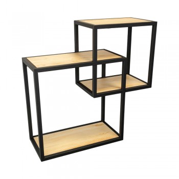 copy of Loft Wandregal, Holzregal, Hängeregal - Paulownia-Holz, 50x22, 2 Stück - SFL 6 Domax Home - 1