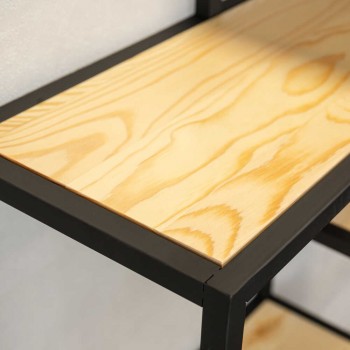 copy of Loft Wandregal, Holzregal, Hängeregal - Paulownia-Holz, 50x22, 2 Stück - SFL 6 Domax Home - 4