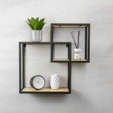 copy of Loft Wandregal, Holzregal, Hängeregal - Paulownia-Holz, 50x22, 2 Stück - SFL 6 Domax Home - 2