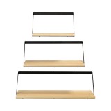 copy of Loft Wandregal, Holzregal, Hängeregal - Paulownia-Holz, 50x22, 2 Stück - SFL 6 Domax Home - 1