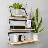 copy of Loft Wandregal, Holzregal, Hängeregal - Paulownia-Holz, 50x22, 2 Stück - SFL 6 Domax Home - 2