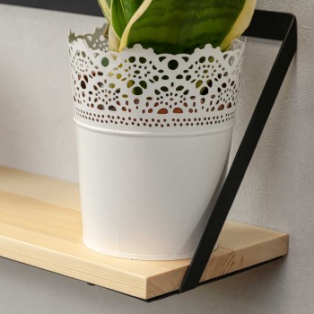 copy of Loft Wandregal, Holzregal, Hängeregal - Paulownia-Holz, 50x22, 2 Stück - SFL 6 Domax Home - 4