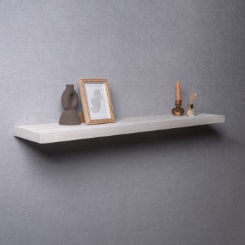 Holzwandregal Schweberegal Hängeregal aus Paulownia-Holz - 1 Stück, 118x24 cm - Luonto Velano - 2