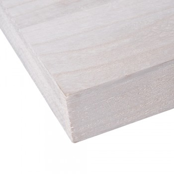 Holzwandregal Schweberegal Hängeregal aus Paulownia-Holz - 1 Stück, 118x24 cm - Luonto Velano - 3