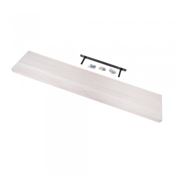 Holzwandregal Schweberegal Hängeregal aus Paulownia-Holz - 1 Stück, 118x24 cm - Luonto Velano - 4