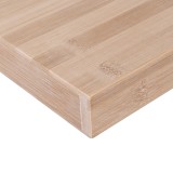 Holzwandregal Schweberegal Hängeregal aus natur Bambus - 1 Stück, 80x24 cm - Luonto Velano - 3