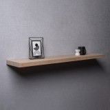 Holzwandregal Schweberegal Hängeregal aus natur Bambus - 1 Stück, 118x24 cm - Luonto Velano - 2