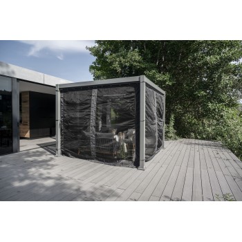 Moskitonetz Pavillonnetz Seitenwand für Kea-Pergola - grau Grindi - 2
