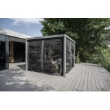 Moskitonetz Pavillonnetz Seitenwand für Kea-Pergola - grau Grindi - 2