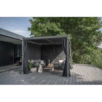 Outdoorvorhäng Seitenwand für Kea-Pergola - grau Grindi - 2
