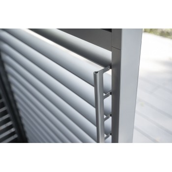 Schiebewandlamellen Lamellenwand für Kea-Pergola - grau GRINDI - 9