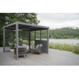 Schiebewandlamellen Lamellenwand für Kea-Pergola - grau GRINDI - 2