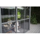 Schiebewand mit Polycarbonatplatten für Kea-Pergola - grau GRINDI - 12
