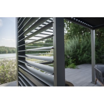 Lamellenwandpaneel für Pergola Kea - Grau GRINDI IN THE GARDEN - 3
