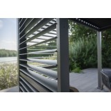 Lamellenwandpaneel für Pergola Kea - Grau GRINDI IN THE GARDEN - 3