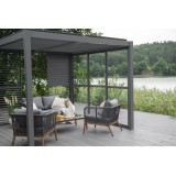 Lamellenwandpaneel für Pergola Kea - Grau GRINDI IN THE GARDEN - 6