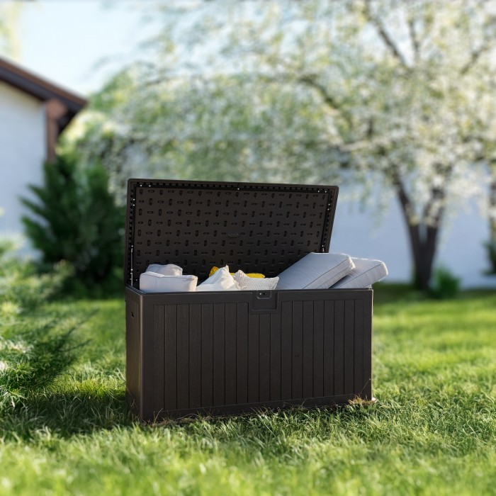 Gartenbox Kissenbox Auflagenbox - Treeline 870 liter, braun Grindi - 2