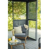 Lamellenwandpaneel für Pergola Kea - Grau GRINDI IN THE GARDEN - 1