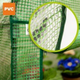 Foliengewächshaus Treibhaus Pflanzenhaus - 70x50x125 - mit 3 Gitterböden GRINDI IN THE GARDEN - 9