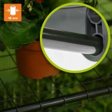 Foliengewächshaus Treibhaus Pflanzenhaus - 70x50x125 - mit 3 Gitterböden GRINDI IN THE GARDEN - 8