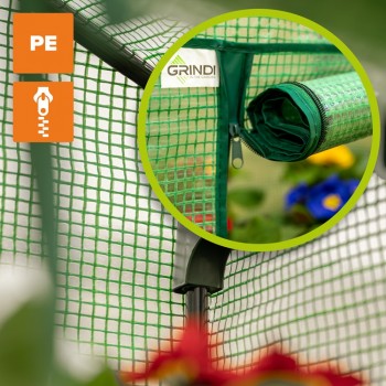 Foliengewächshaus Treibhaus Pflanzenhaus - 70x50x125 - mit 3 Gitterböden GRINDI IN THE GARDEN - 10