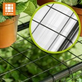 Foliengewächshaus Treibhaus Pflanzenhaus - 70x50x125 - mit 3 Gitterböden GRINDI IN THE GARDEN - 11