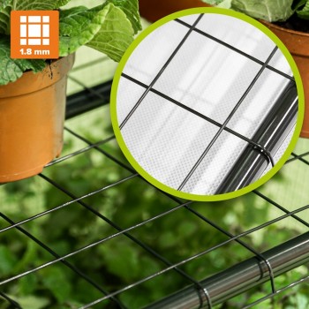 Foliengewächshaus Treibhaus Pflanzenhaus mit 5 Gitterböden - KALMIA II, 70x50x190 - 960152 GRINDI IN THE GARDEN - 8