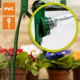 Foliengewächshaus Treibhaus Pflanzenhaus - mit 3 Gitterböden 70x50x125 GRINDI IN THE GARDEN - 6