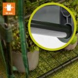 Foliengewächshaus Treibhaus Pflanzenhaus - mit 3 Gitterböden 70x50x125 GRINDI IN THE GARDEN - 4