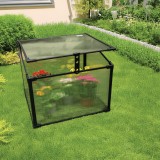 Frühbeet Treibhaus Mini Gewächshaus aus Polycarbonat - 60x51x51 - Magnolia I, schwarz GRINDI - 8 Frühbeet Treibhaus Mini Gewächshaus aus Polycarbonat - 60x51x51 - Magnolia I, schwarz GRINDI - 8