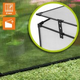 Frühbeet Treibhaus Mini Gewächshaus aus Polycarbonat - 180x51x51 - Magnolia III, schwarz GRINDI - 6