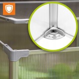 Gewächshaus aus Polycarbonat - 60x51x51 - Einzel GRINDI IN THE GARDEN - 5