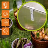 Gewächshaus aus Polycarbonat - 60x51x51 - Einzel GRINDI IN THE GARDEN - 7