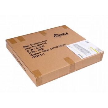 Gewächshaus aus Polycarbonat - 120x51x51 - dreifach GRINDI IN THE GARDEN - 8