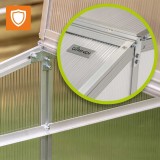Gewächshaus aus Polycarbonat - 100x100x48 - beidseitig GRINDI - 5